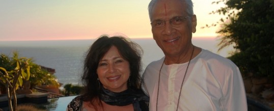 Dianne Burnett and Swami Parthasarathy in Malibu